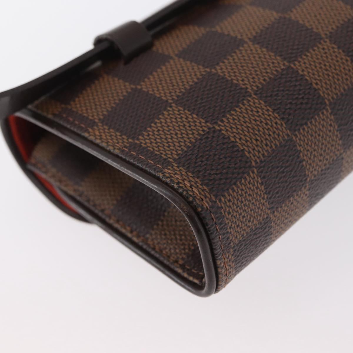 LOUIS VUITTON Damier Ebene Pochette Florentine Waist bag N51856 LV Auth 171517A