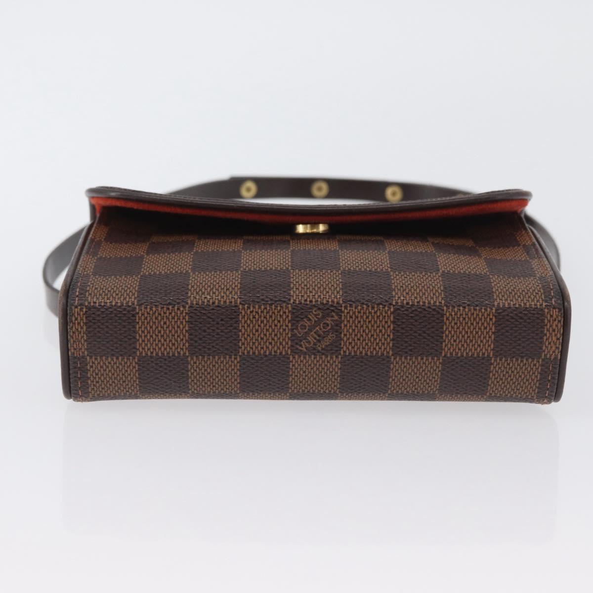 LOUIS VUITTON Damier Ebene Pochette Florentine Waist bag N51856 LV Auth 171517A