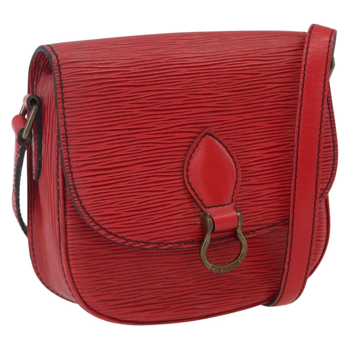 LOUIS VUITTON Epi Saint Cloud PM Shoulder Bag Red M52217 LV Auth 171556