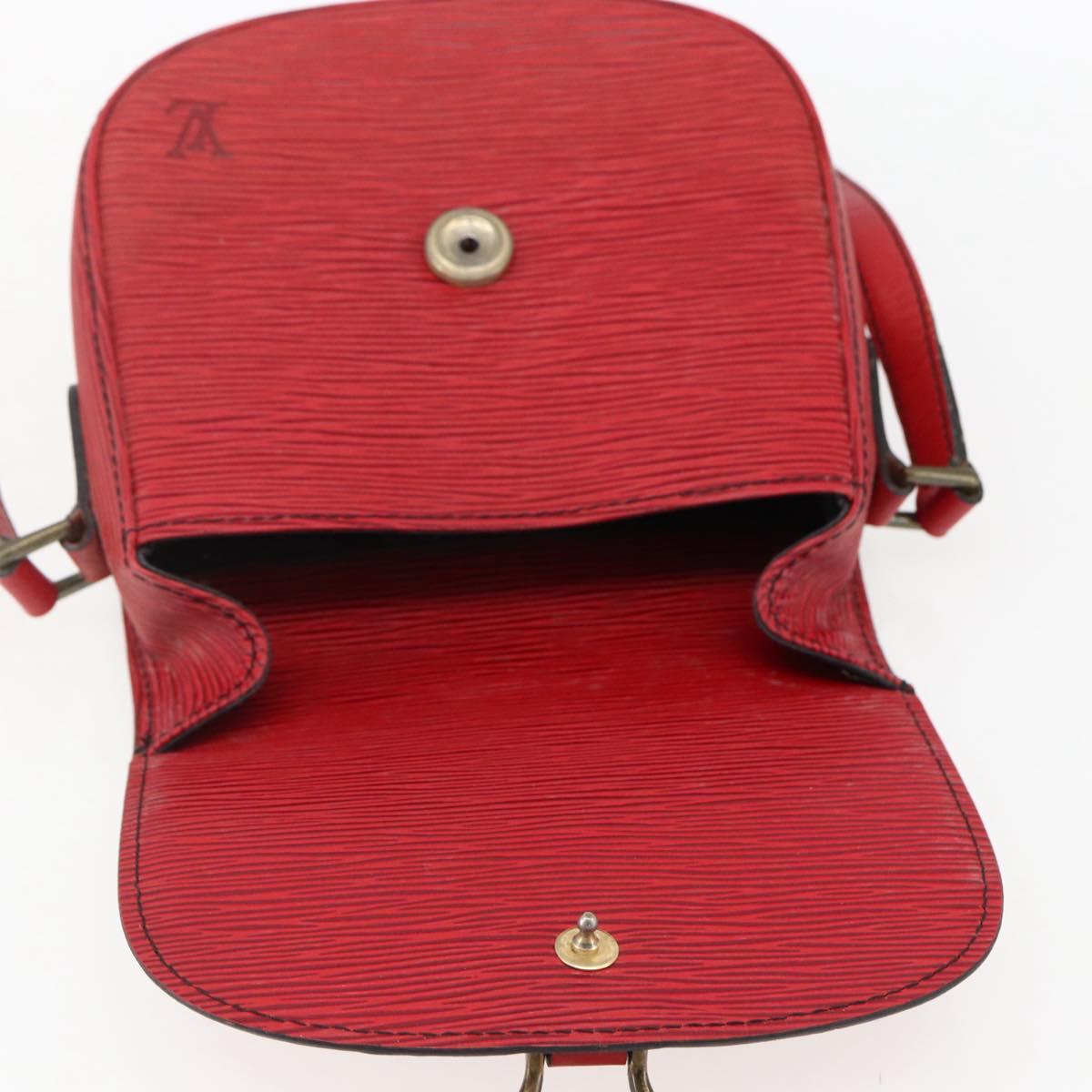 LOUIS VUITTON Epi Saint Cloud PM Shoulder Bag Red M52217 LV Auth 171556