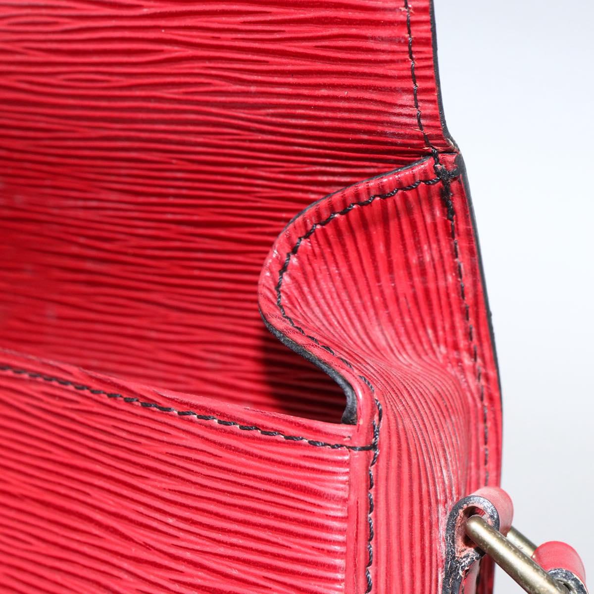 LOUIS VUITTON Epi Saint Cloud PM Shoulder Bag Red M52217 LV Auth 171556