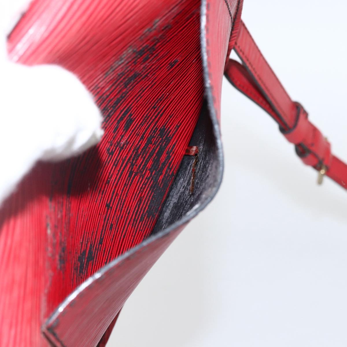 LOUIS VUITTON Epi Saint Cloud PM Shoulder Bag Red M52217 LV Auth 171556