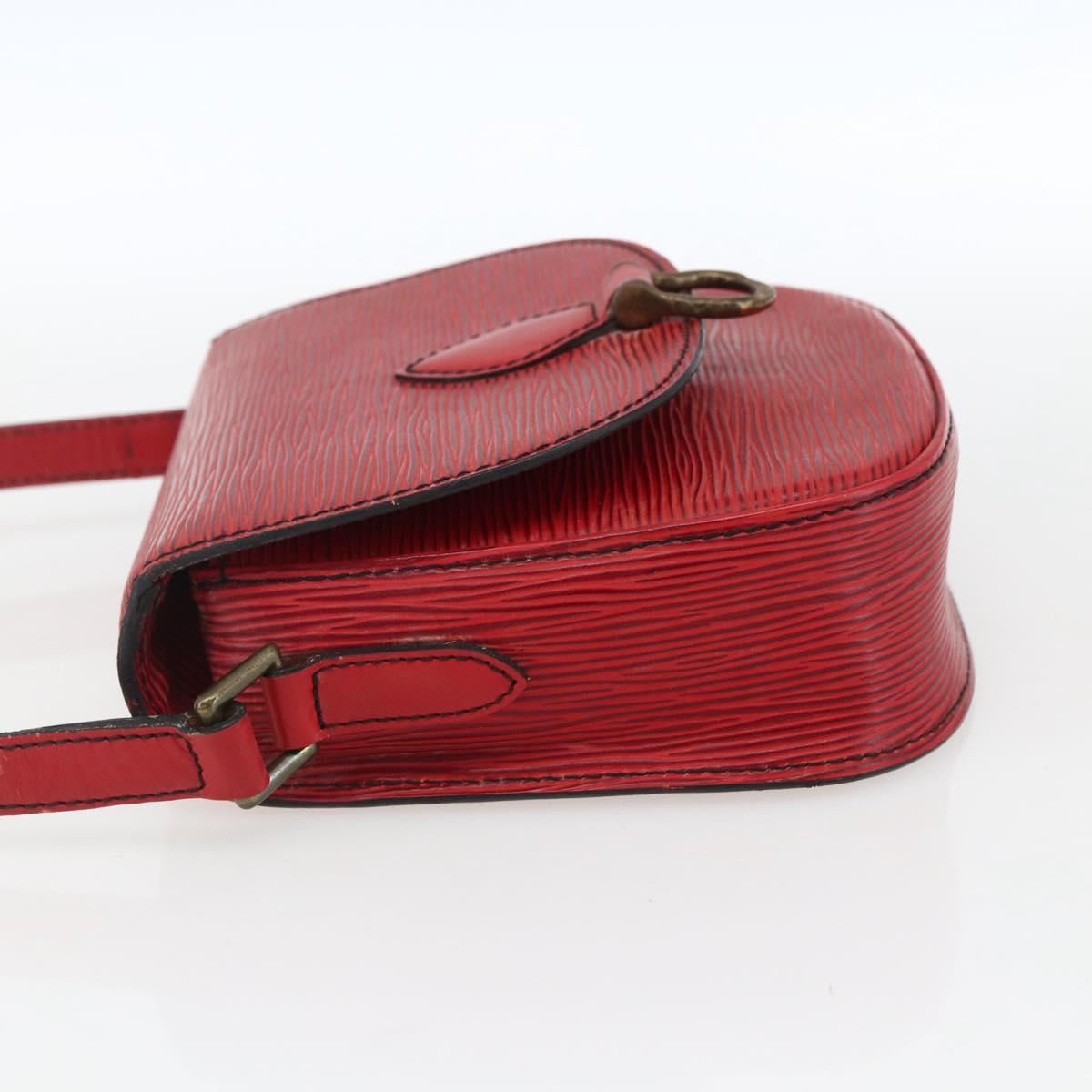 LOUIS VUITTON Epi Saint Cloud PM Shoulder Bag Red M52217 LV Auth 171556