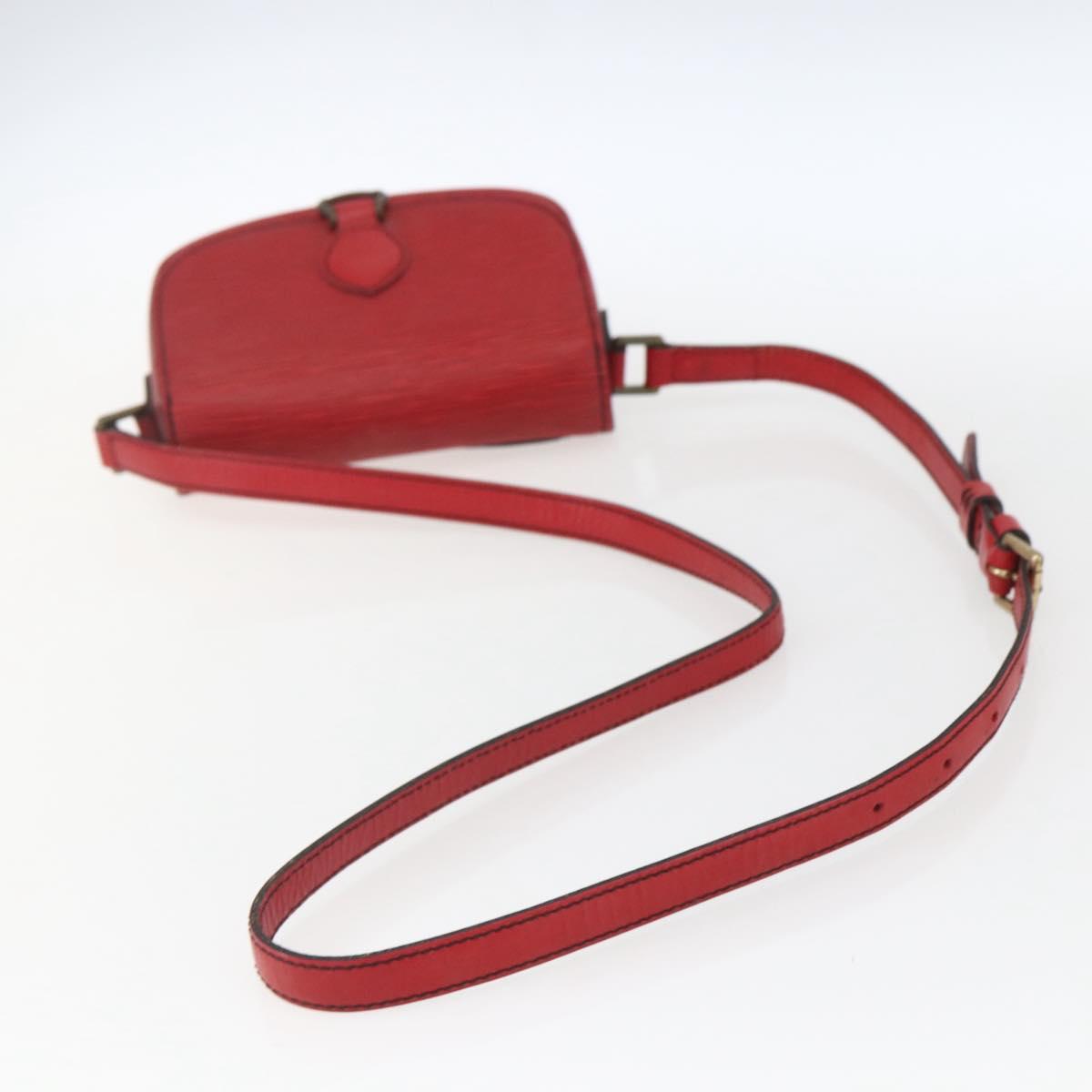 LOUIS VUITTON Epi Saint Cloud PM Shoulder Bag Red M52217 LV Auth 171556