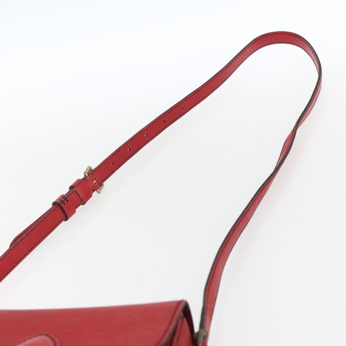 LOUIS VUITTON Epi Saint Cloud PM Shoulder Bag Red M52217 LV Auth 171556