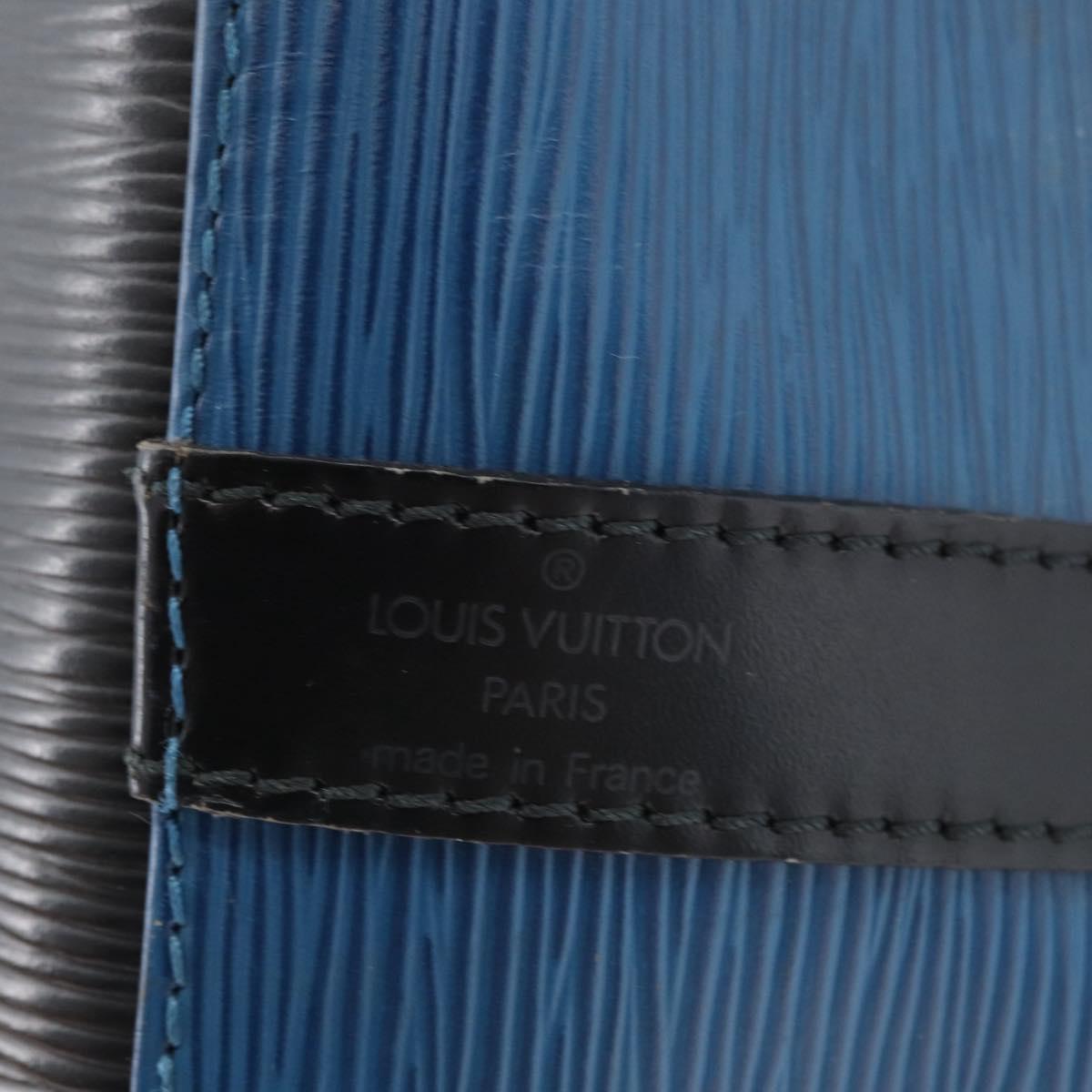 LOUIS VUITTON Epi Petit Noe Shoulder Bag Bicolor Black Blue M44152 Auth 171558