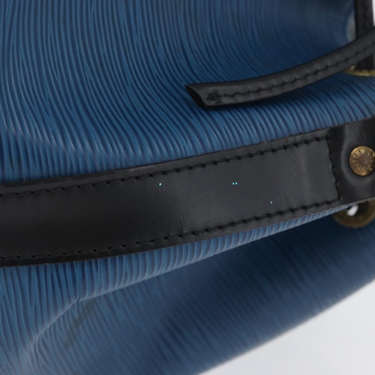 LOUIS VUITTON Epi Petit Noe Shoulder Bag Bicolor Black Blue M44152 Auth 171558