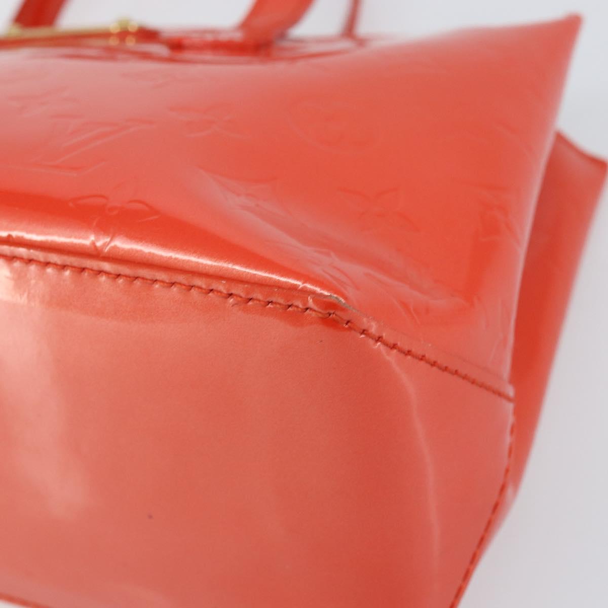 LOUIS VUITTON Monogram Vernis Wilshire PM Bag Orenge Sunset M93644 Auth 171567