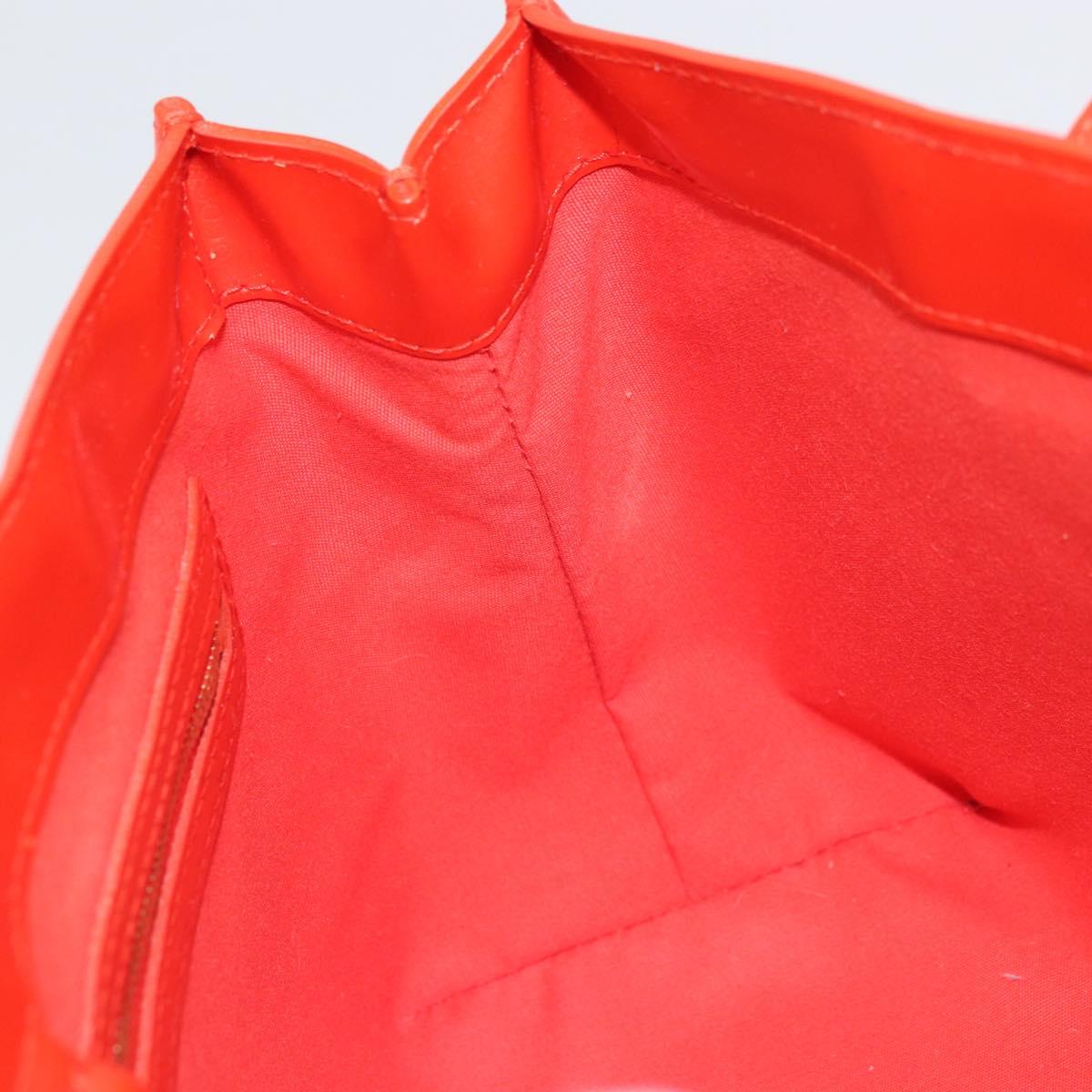 LOUIS VUITTON Monogram Vernis Wilshire PM Bag Orenge Sunset M93644 Auth 171567