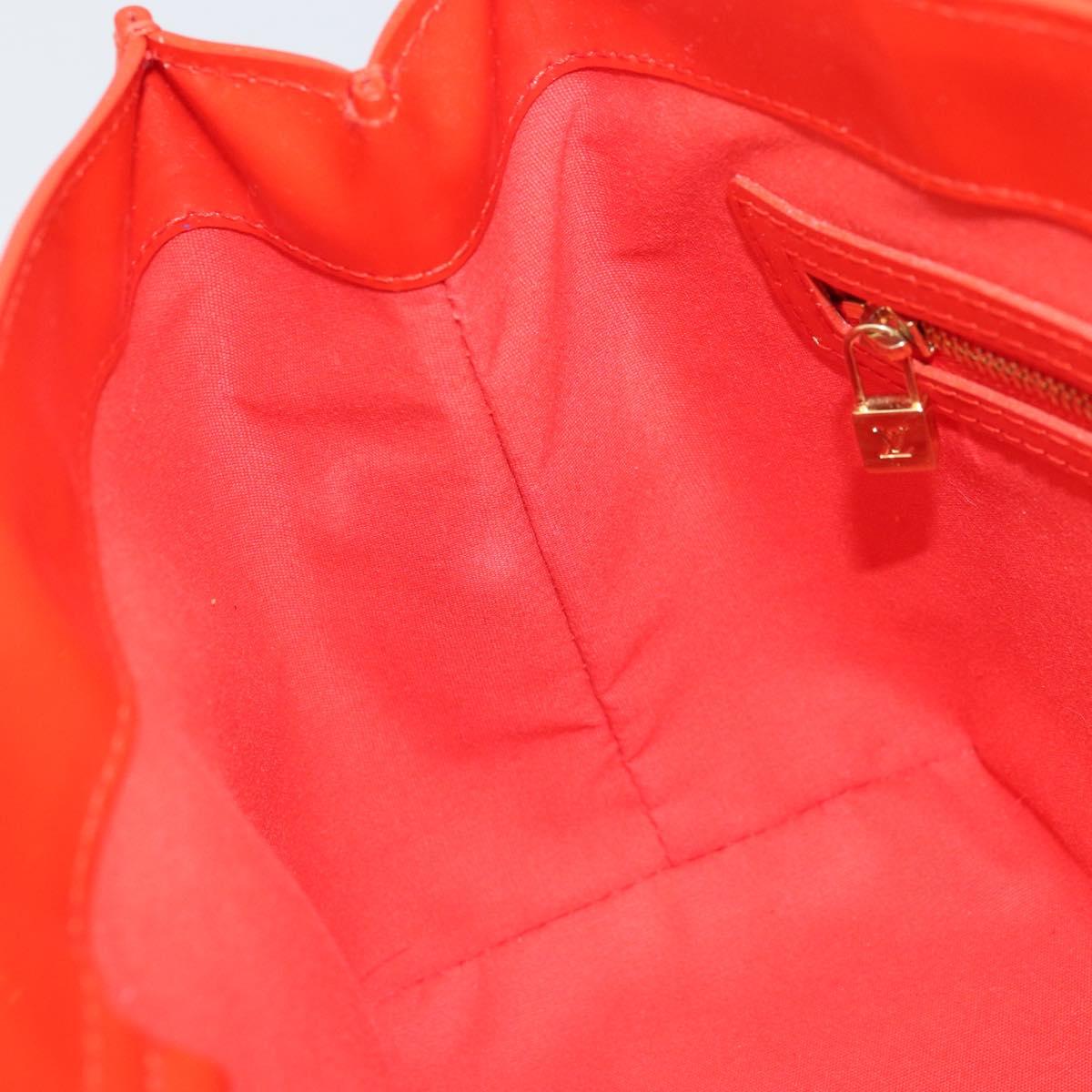 LOUIS VUITTON Monogram Vernis Wilshire PM Bag Orenge Sunset M93644 Auth 171567
