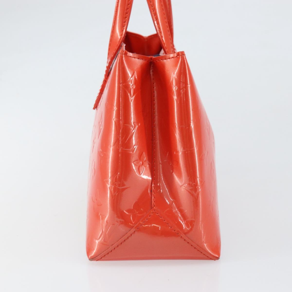 LOUIS VUITTON Monogram Vernis Wilshire PM Bag Orenge Sunset M93644 Auth 171567