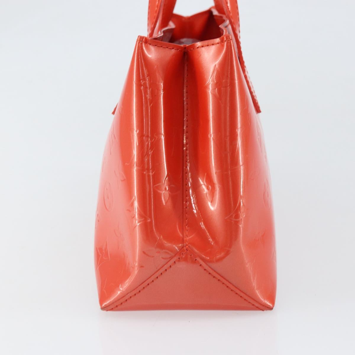 LOUIS VUITTON Monogram Vernis Wilshire PM Bag Orenge Sunset M93644 Auth 171567