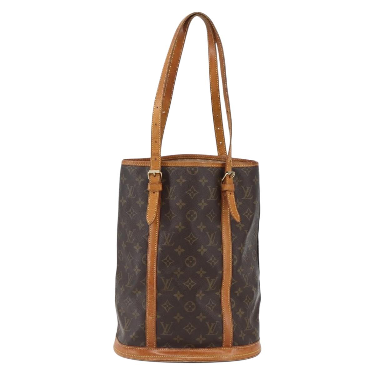 LOUIS VUITTON Monogram Bucket GM Shoulder Bag M42236 LV Auth 171580