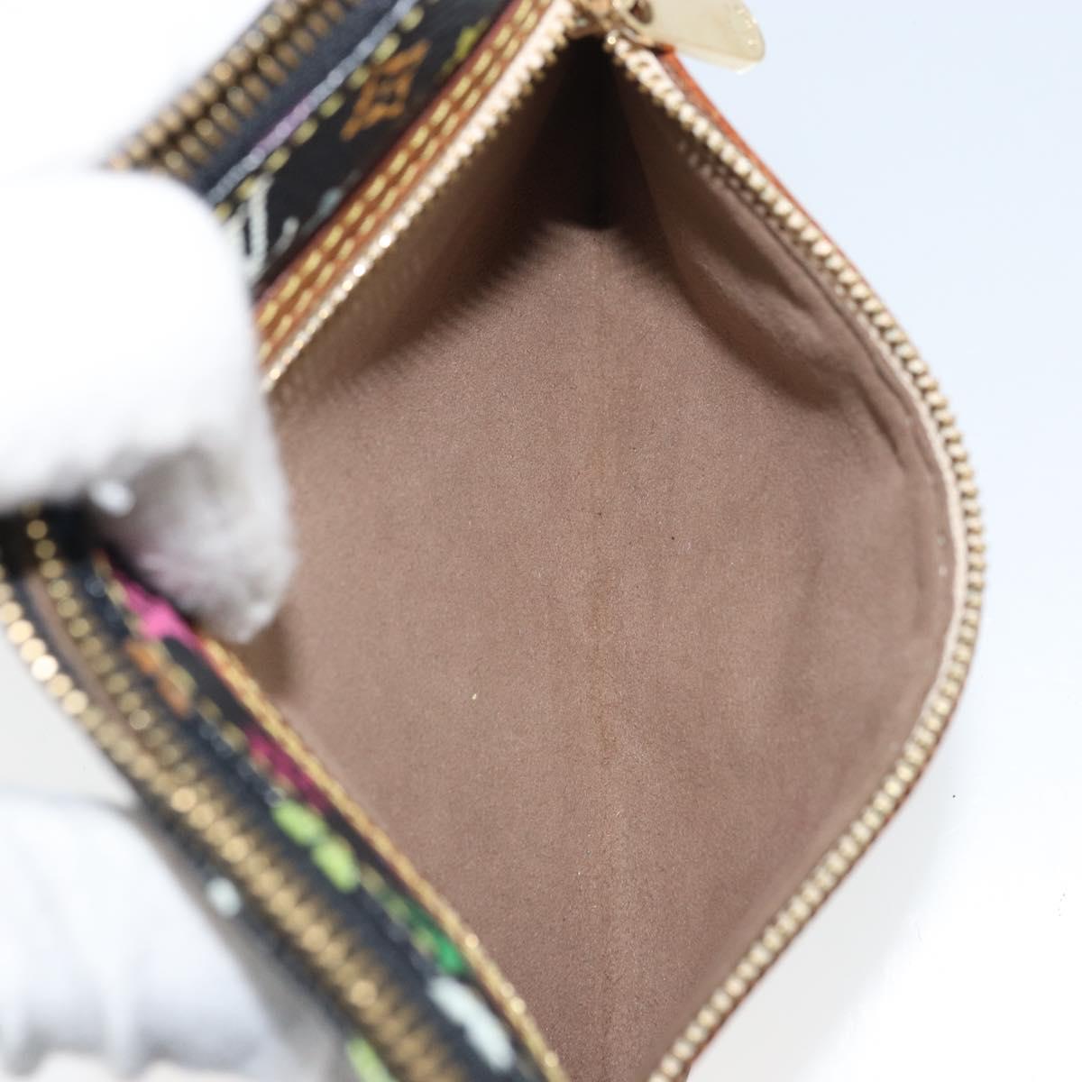 LOUIS VUITTON Monogram Multicolor Pochette GM Pouch Black M60027 LV Auth 171588