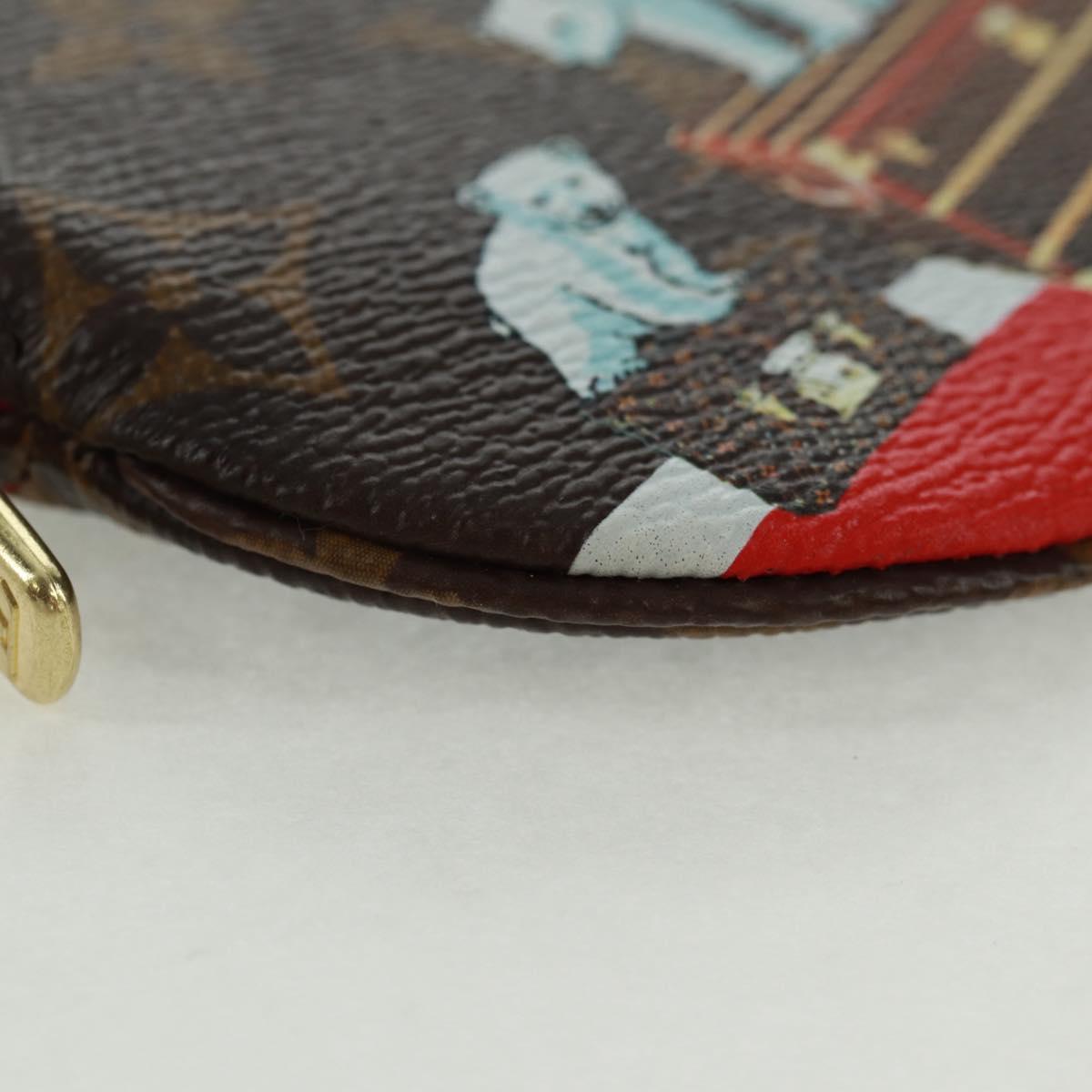 LOUIS VUITTON 2017 Christmas Only Porte Monnaie Ron Purse M62088 LV Auth 171594M