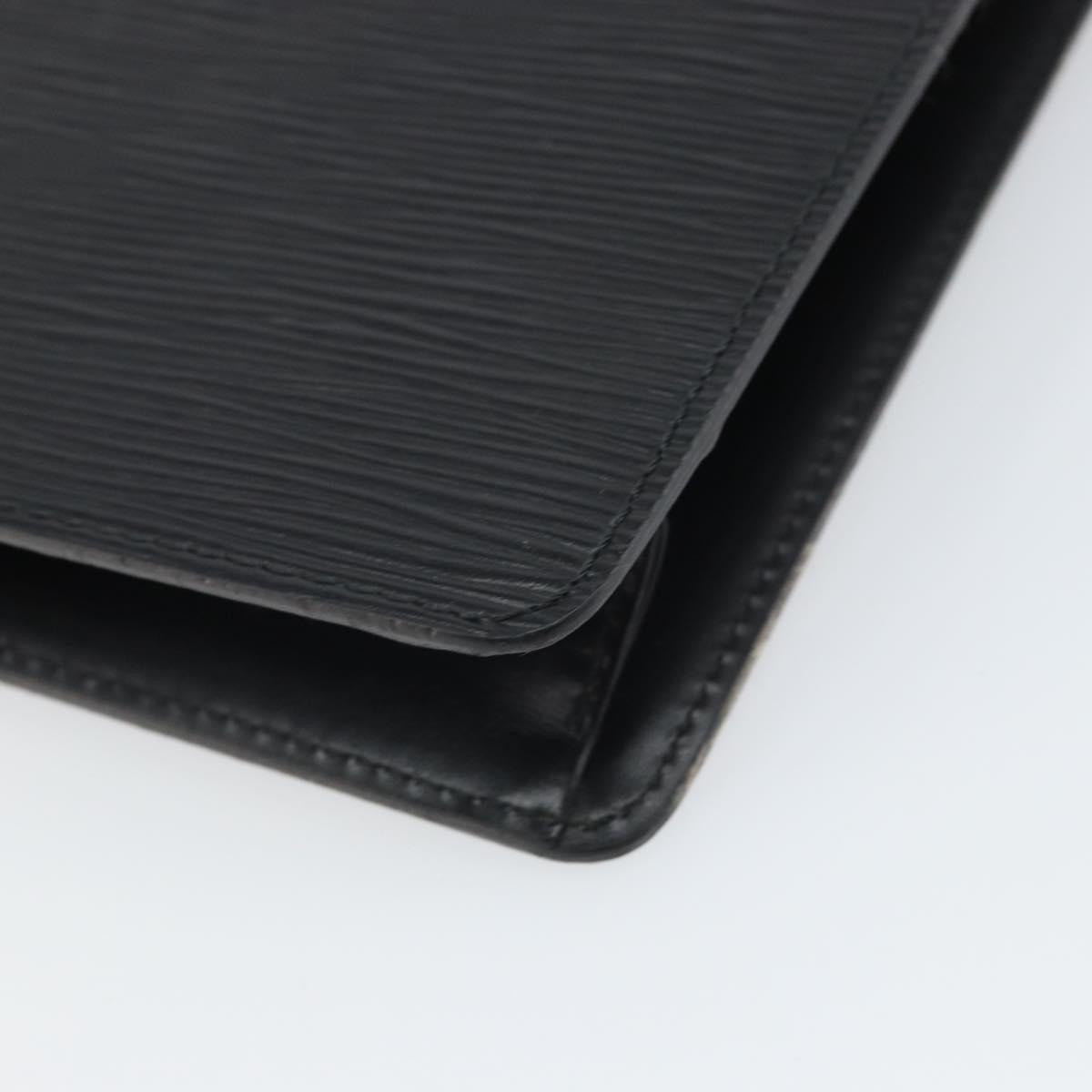 LOUIS VUITTON Epi Pochette Homme Clutch Bag Black M52522 LV Auth 171613