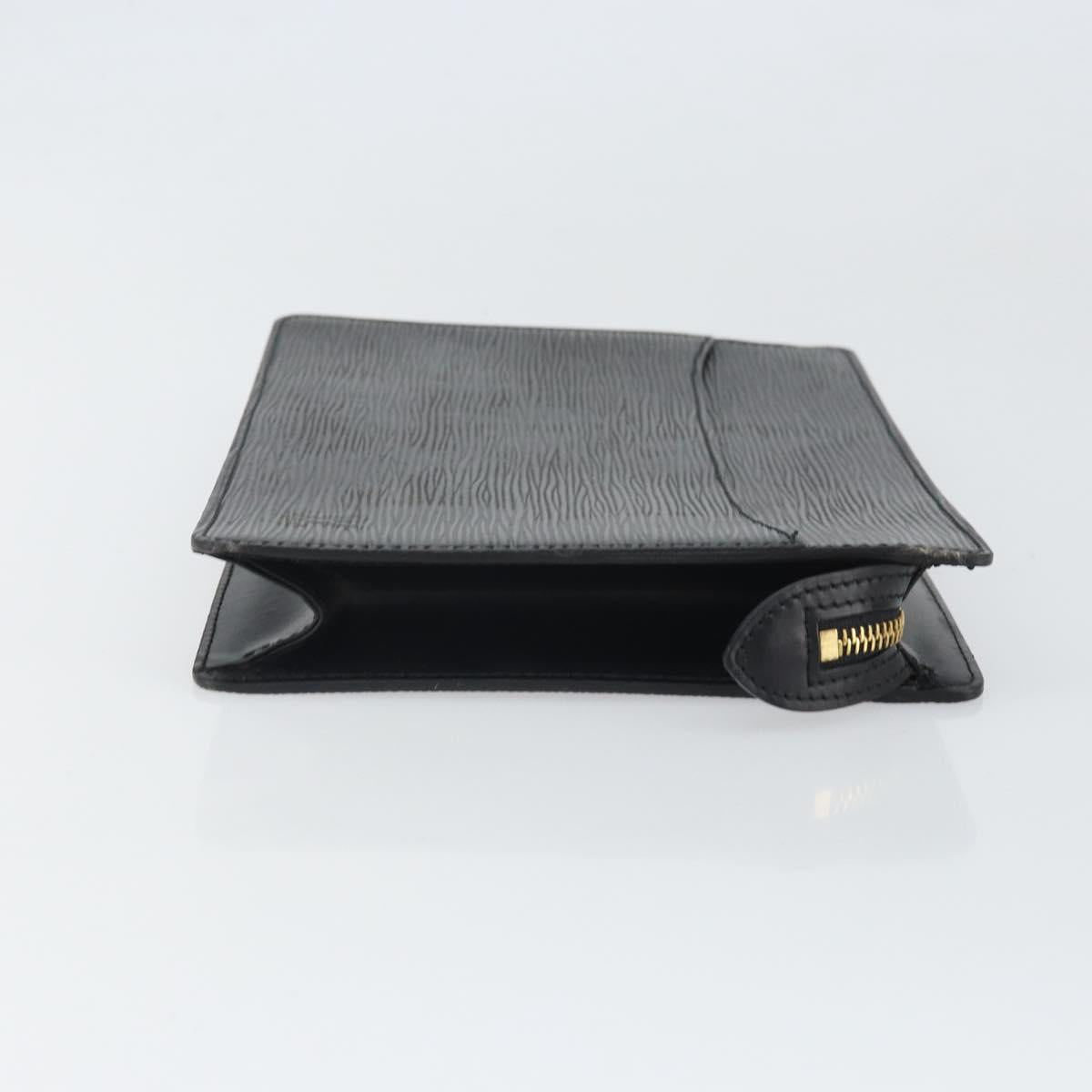 LOUIS VUITTON Epi Pochette Homme Clutch Bag Black M52522 LV Auth 171613