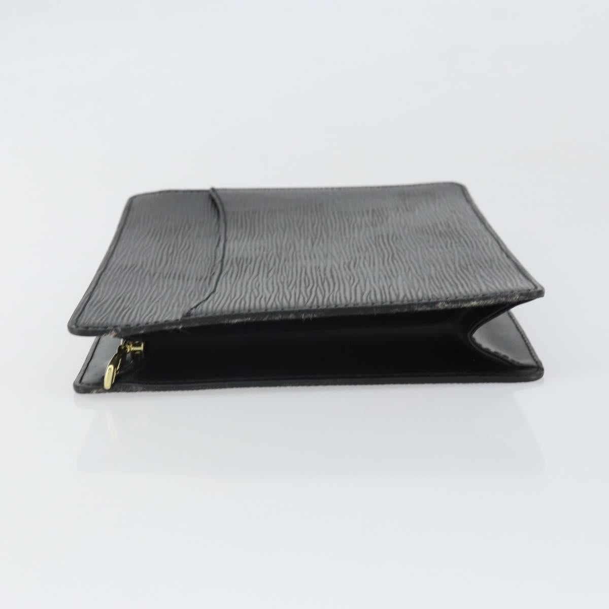 LOUIS VUITTON Epi Pochette Homme Clutch Bag Black M52522 LV Auth 171613