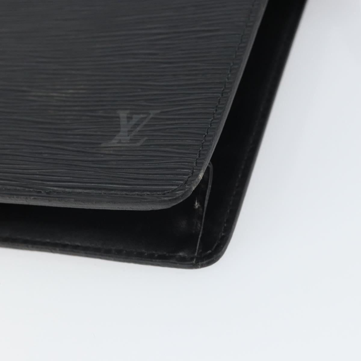 LOUIS VUITTON Epi Pochette Homme Clutch Bag Black M52522 LV Auth 171613