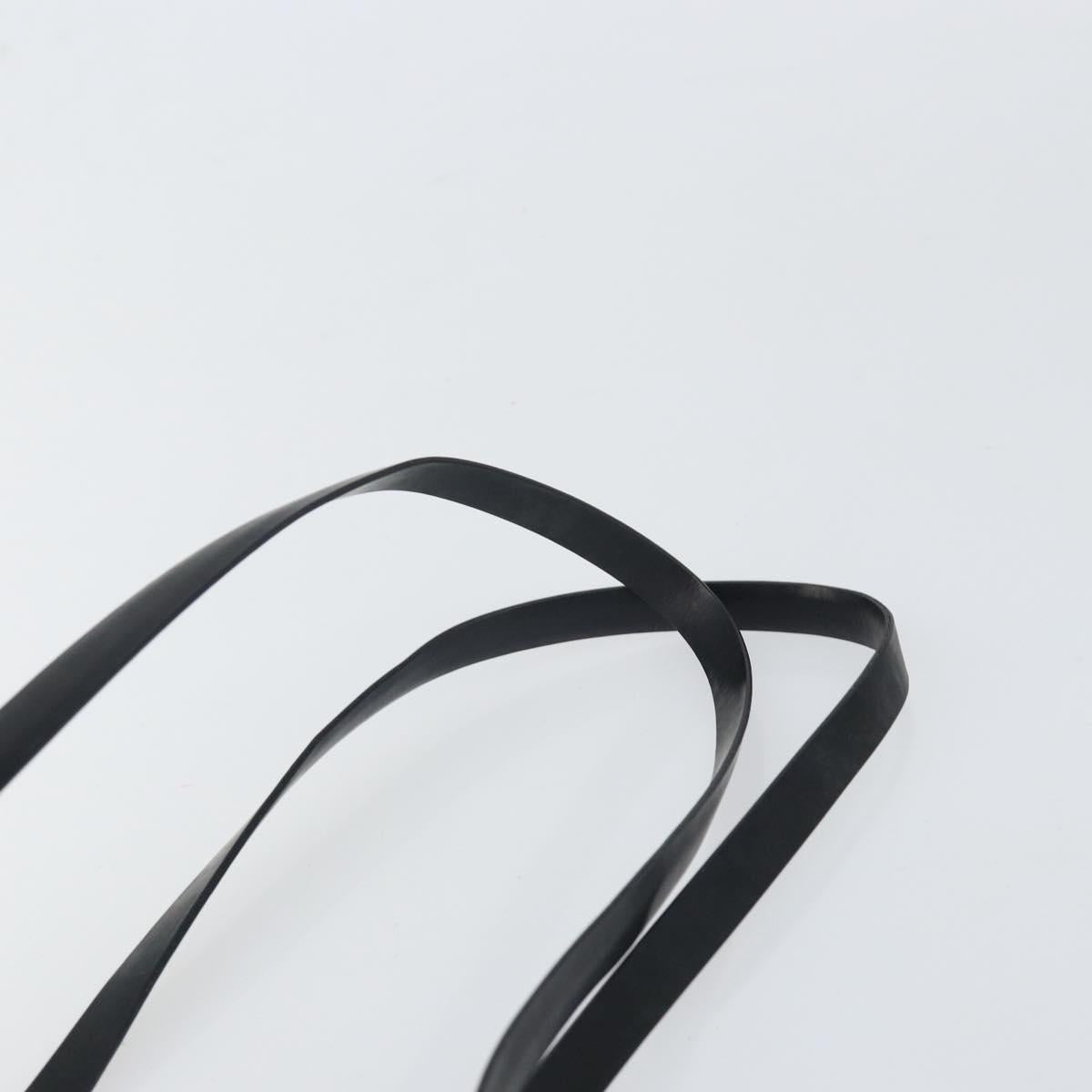 PRADA Shoulder Bag Nylon Black Silver Auth 171629