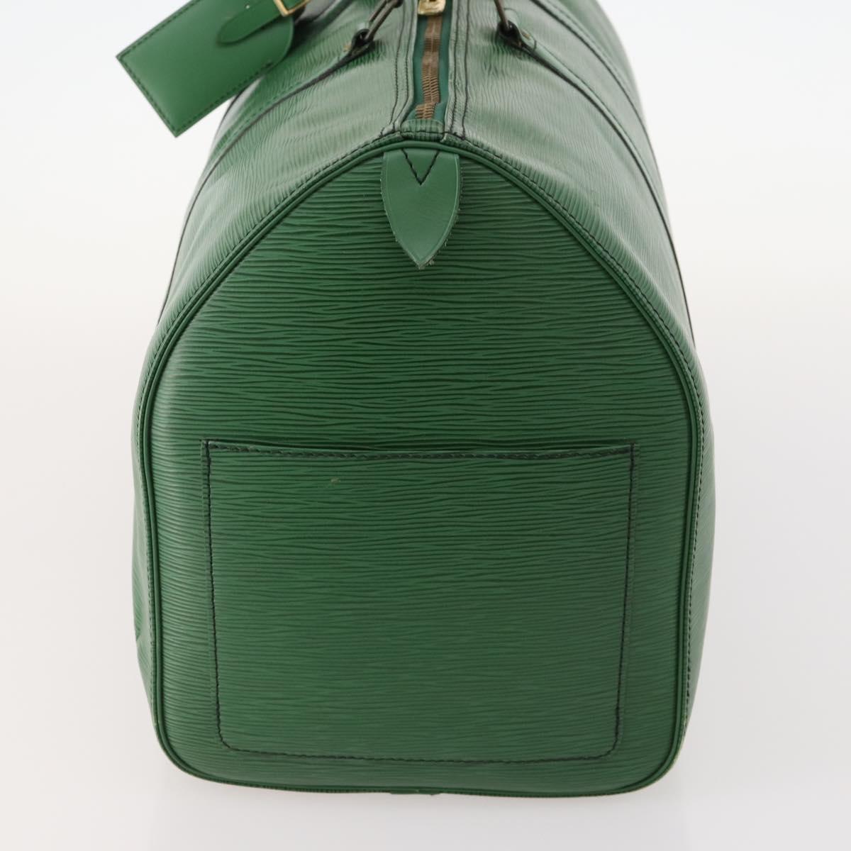 LOUIS VUITTON Epi Keepall 50 Boston Bag Green M42964 LV Auth 171672