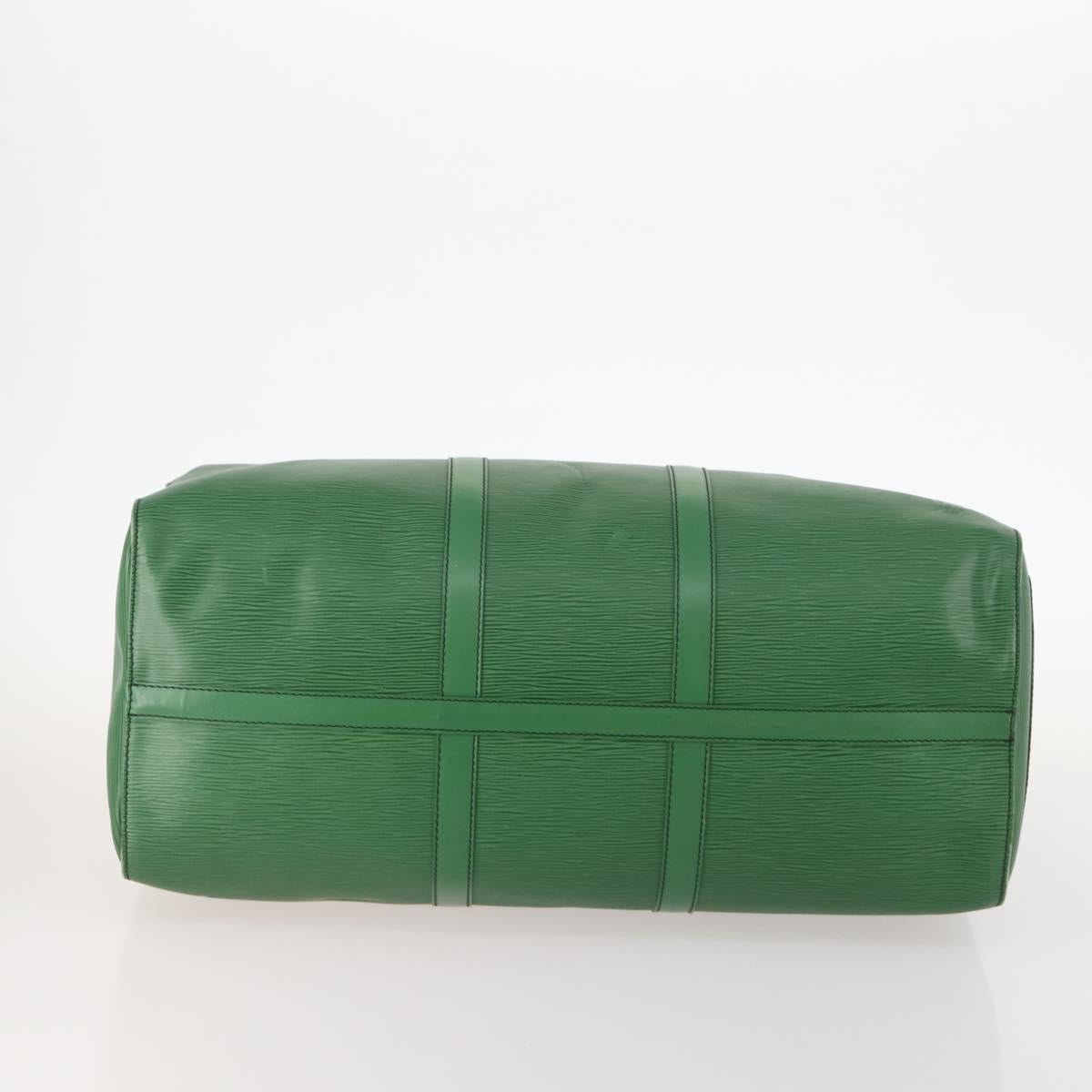 LOUIS VUITTON Epi Keepall 50 Boston Bag Green M42964 LV Auth 171672