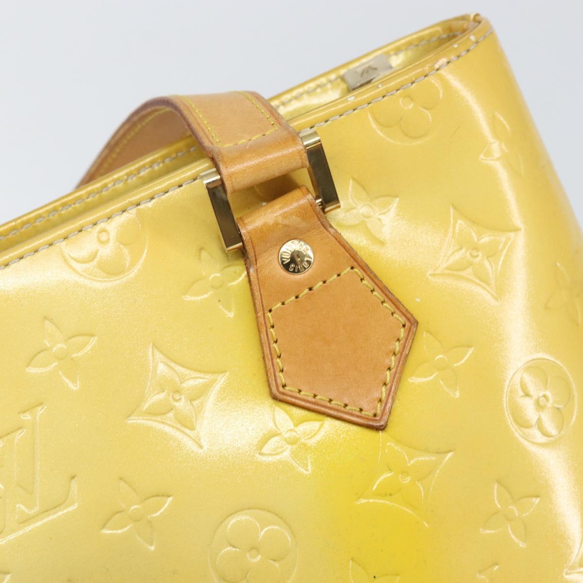 LOUIS VUITTON Monogram Vernis Houston Hand Bag Gris M91053 LV Auth 171675