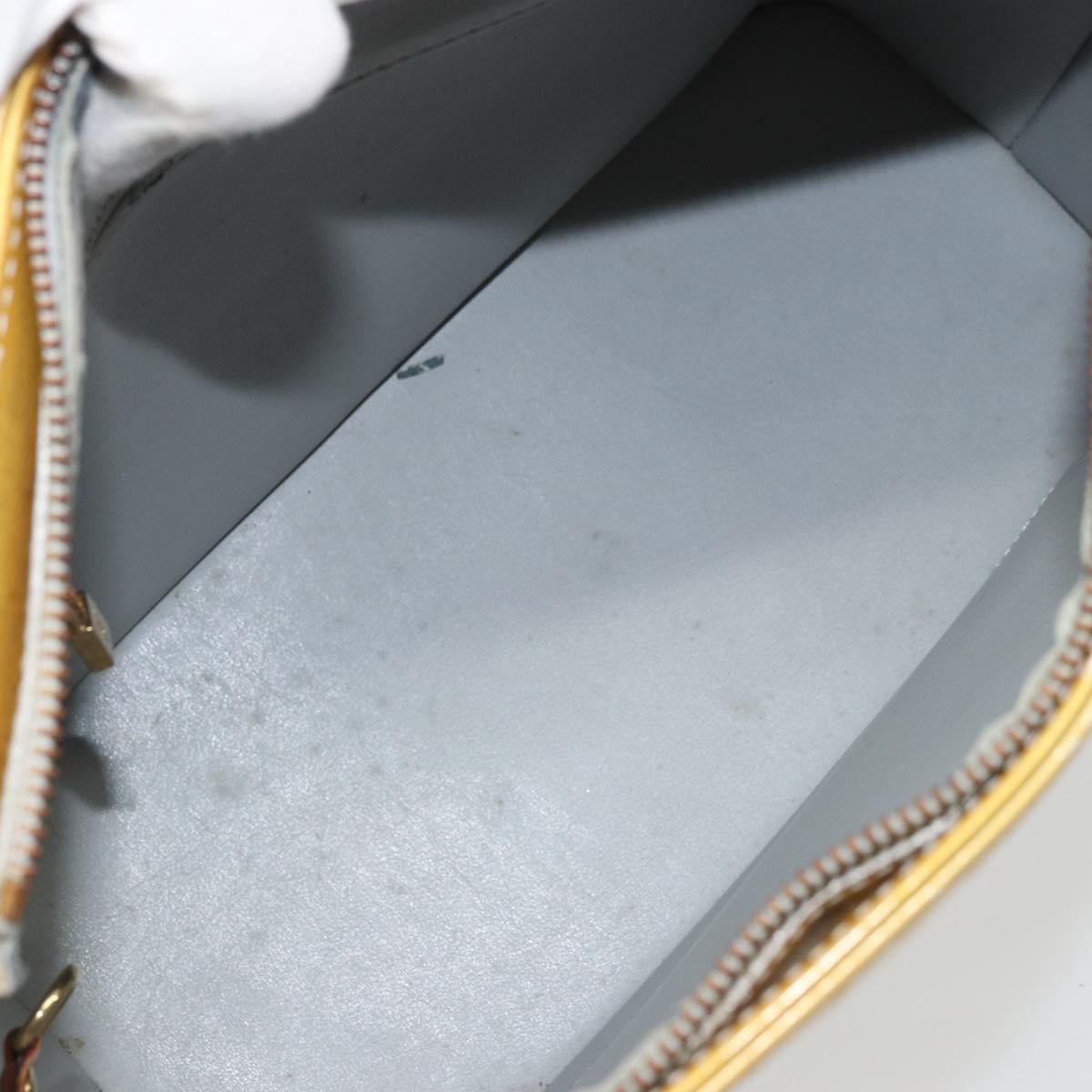 LOUIS VUITTON Monogram Vernis Houston Hand Bag Gris M91053 LV Auth 171675