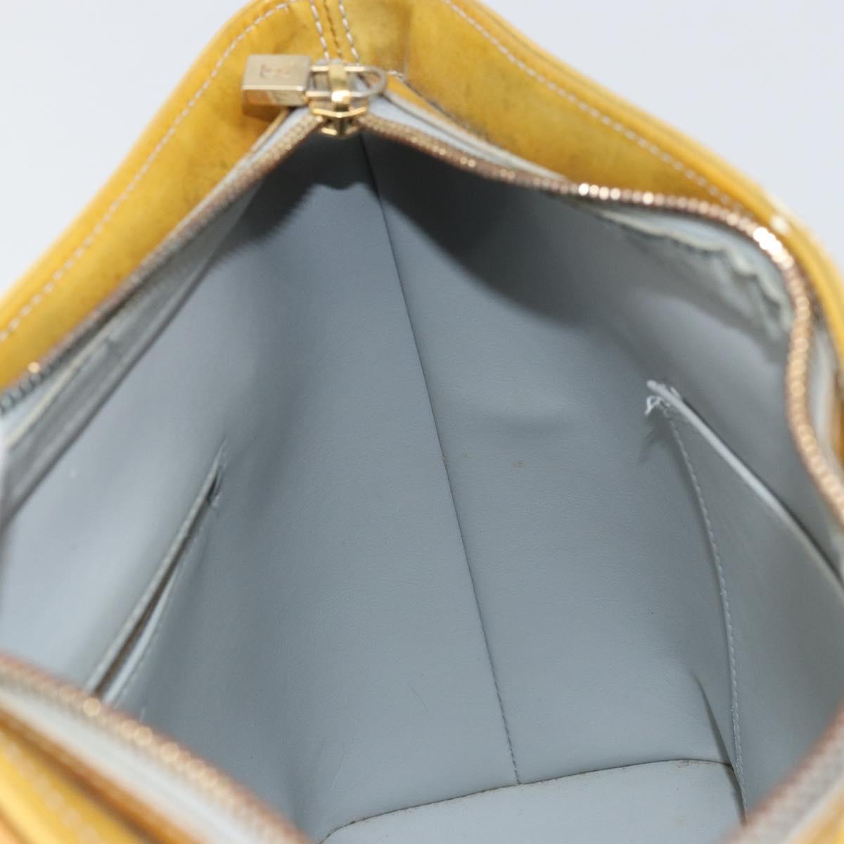 LOUIS VUITTON Monogram Vernis Houston Hand Bag Gris M91053 LV Auth 171675