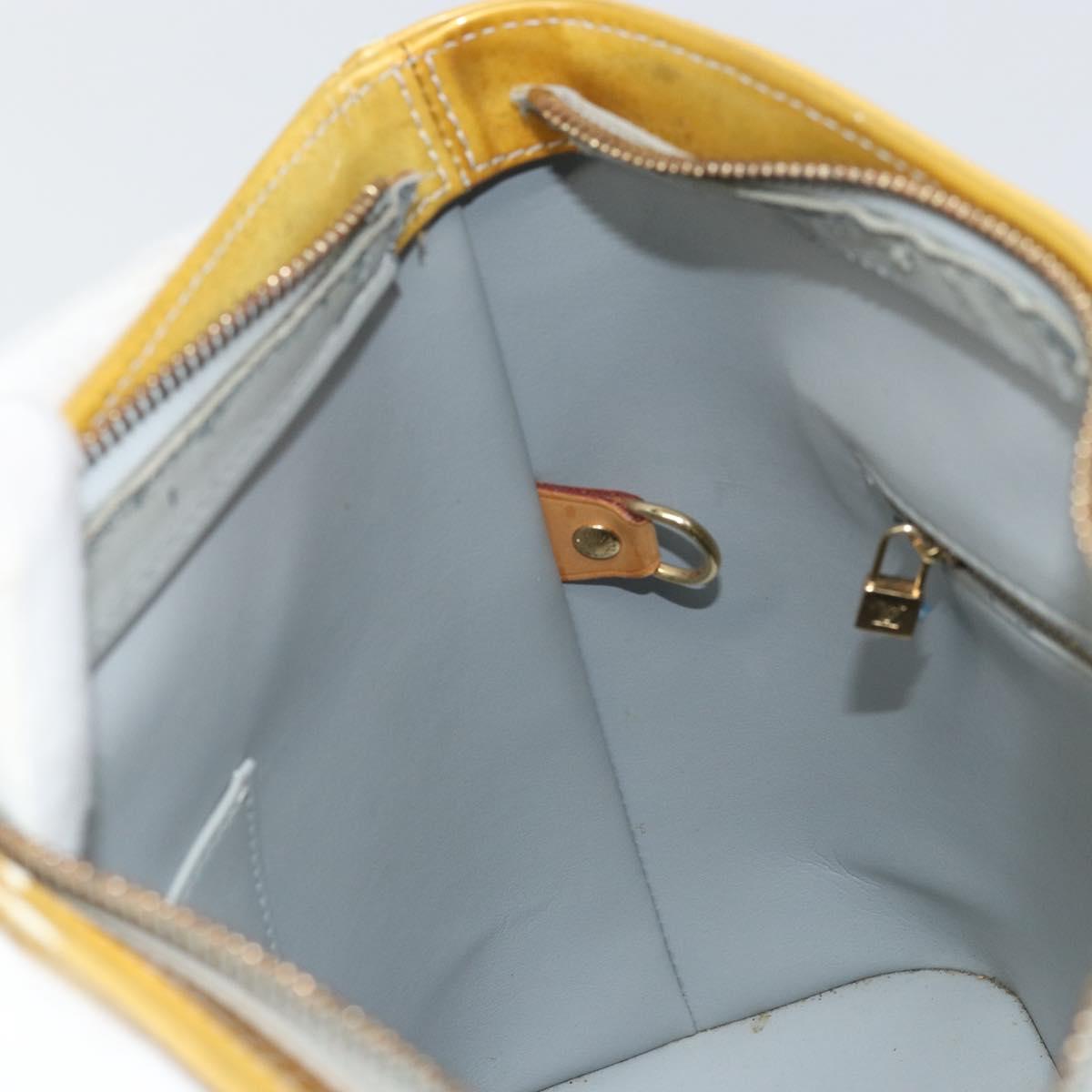 LOUIS VUITTON Monogram Vernis Houston Hand Bag Gris M91053 LV Auth 171675