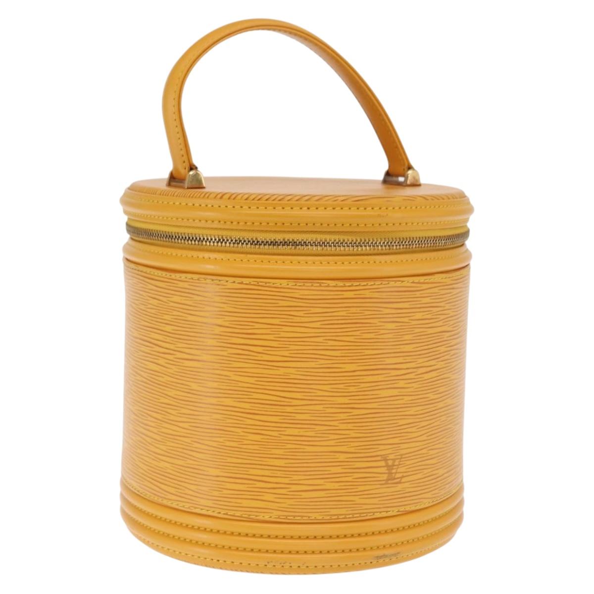 LOUIS VUITTON Epi Cannes Hand Bag Yellow M48039 LV Auth 171684