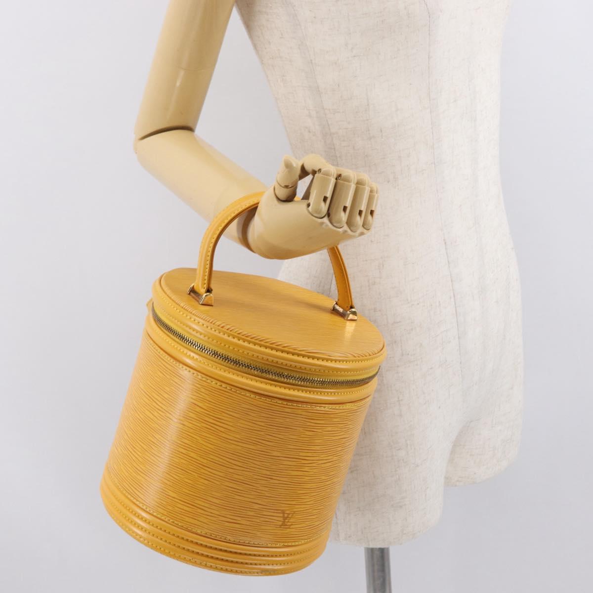 LOUIS VUITTON Epi Cannes Hand Bag Yellow M48039 LV Auth 171684