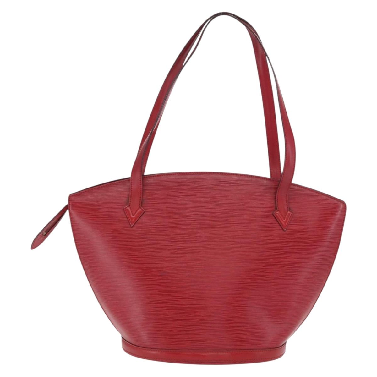 LOUIS VUITTON Epi Saint Jacques Shopping Shoulder Bag Red M52277 LV Auth 171688