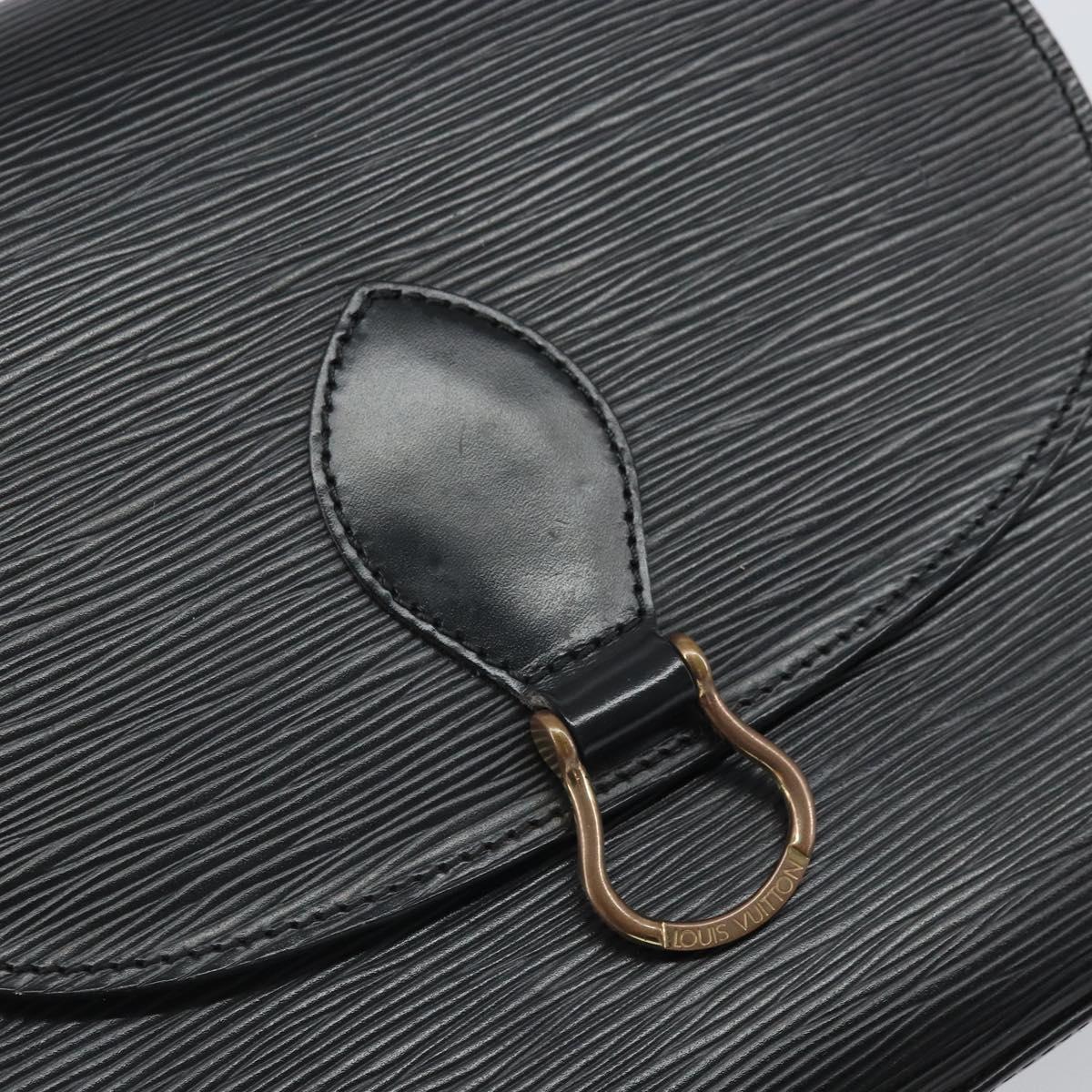 LOUIS VUITTON Epi Saint Cloud GM Shoulder Bag Black Noir M52192 LV Auth 171693A