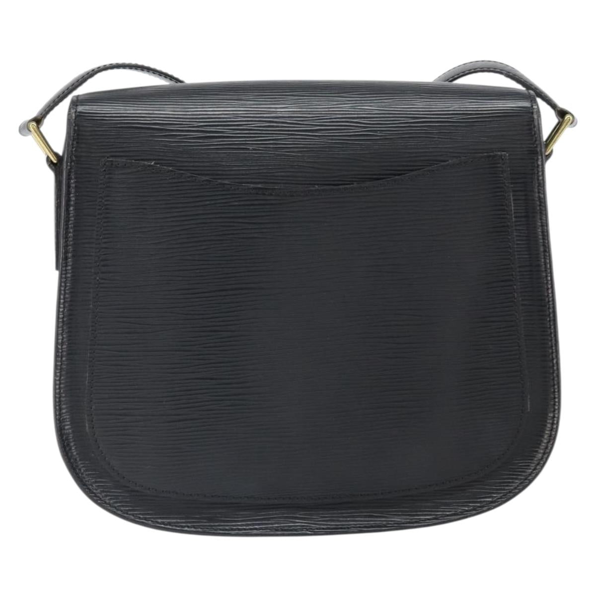 LOUIS VUITTON Epi Saint Cloud GM Shoulder Bag Black Noir M52192 LV Auth 171693A