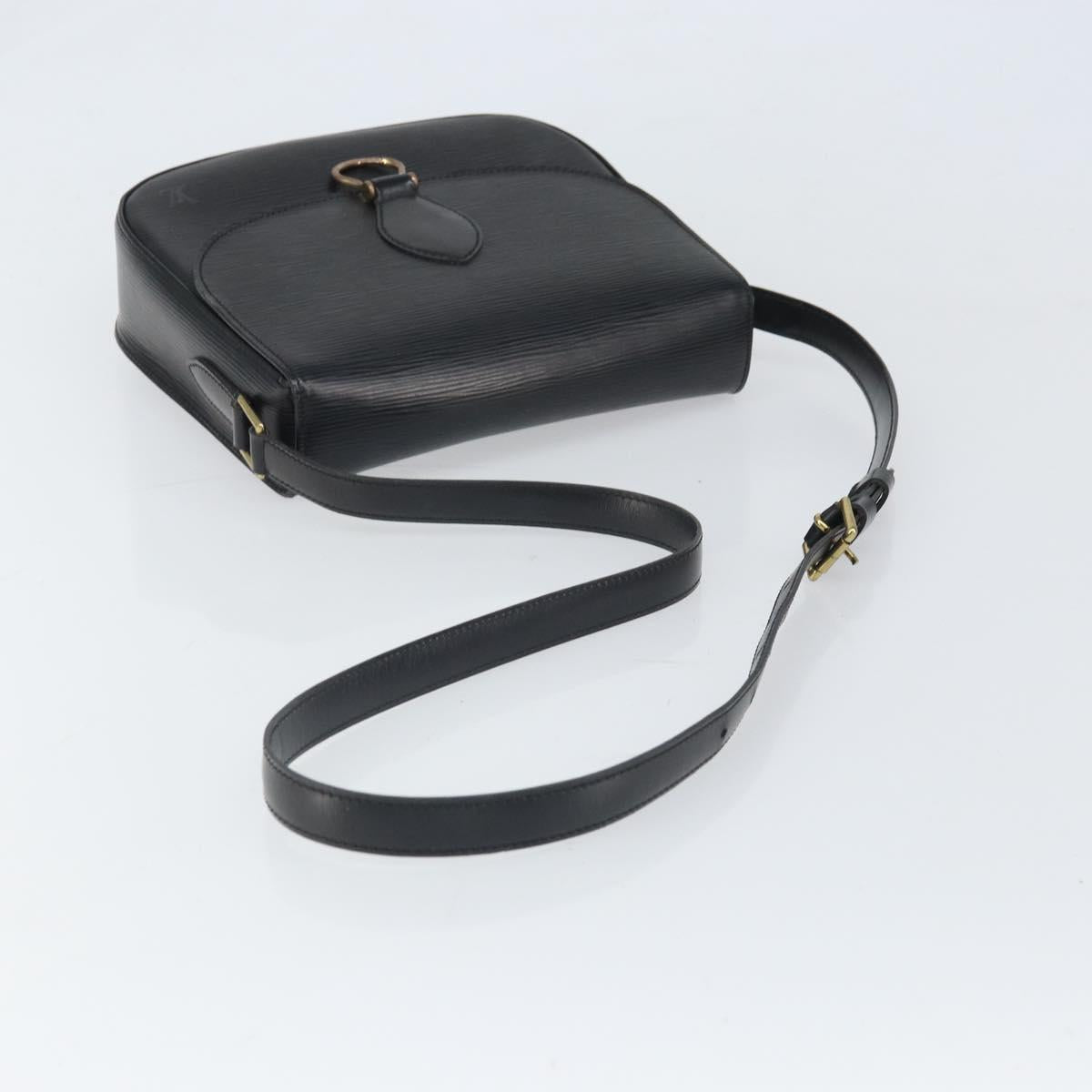 LOUIS VUITTON Epi Saint Cloud GM Shoulder Bag Black Noir M52192 LV Auth 171693A