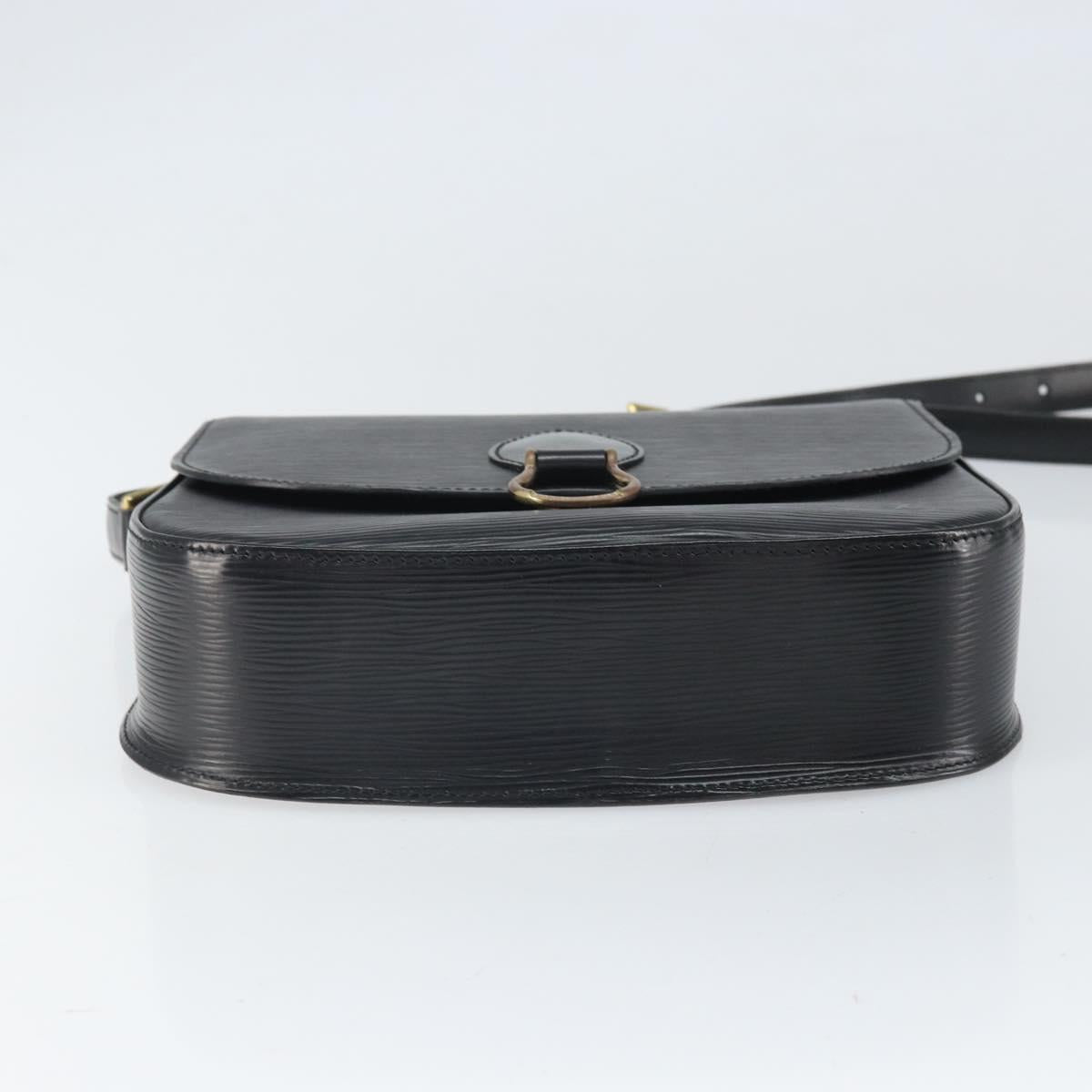 LOUIS VUITTON Epi Saint Cloud GM Shoulder Bag Black Noir M52192 LV Auth 171693A