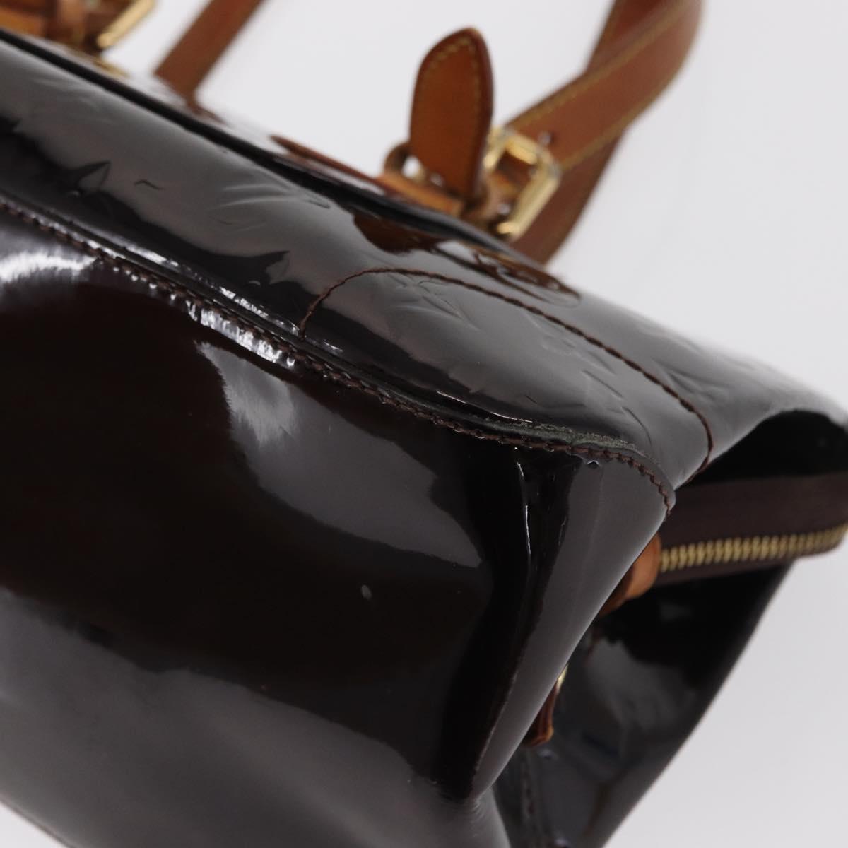 LOUIS VUITTON Monogram Vernis Rosewood Avenue Bag Amarante M93510 LV Auth 171695