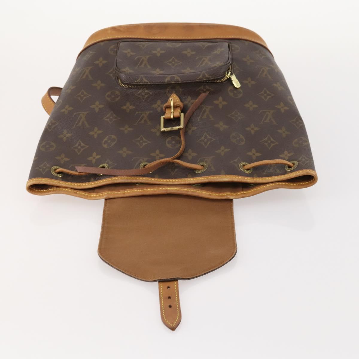 LOUIS VUITTON Monogram Montsouris MM Backpack M51136 LV Auth 171700
