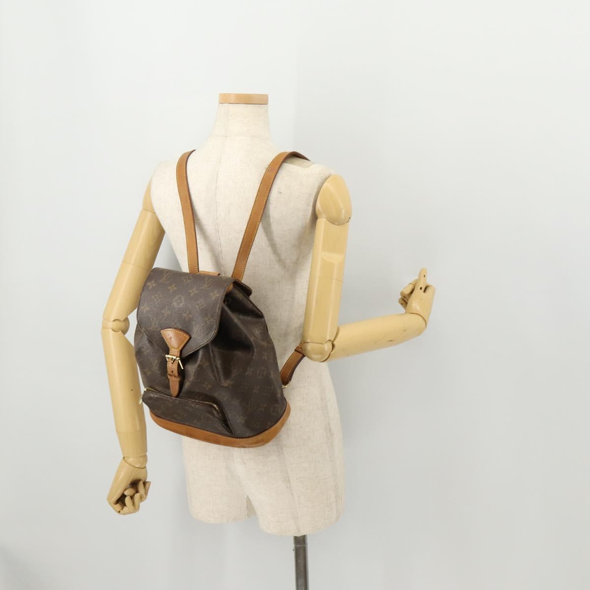 LOUIS VUITTON Monogram Montsouris MM Backpack M51136 LV Auth 171700