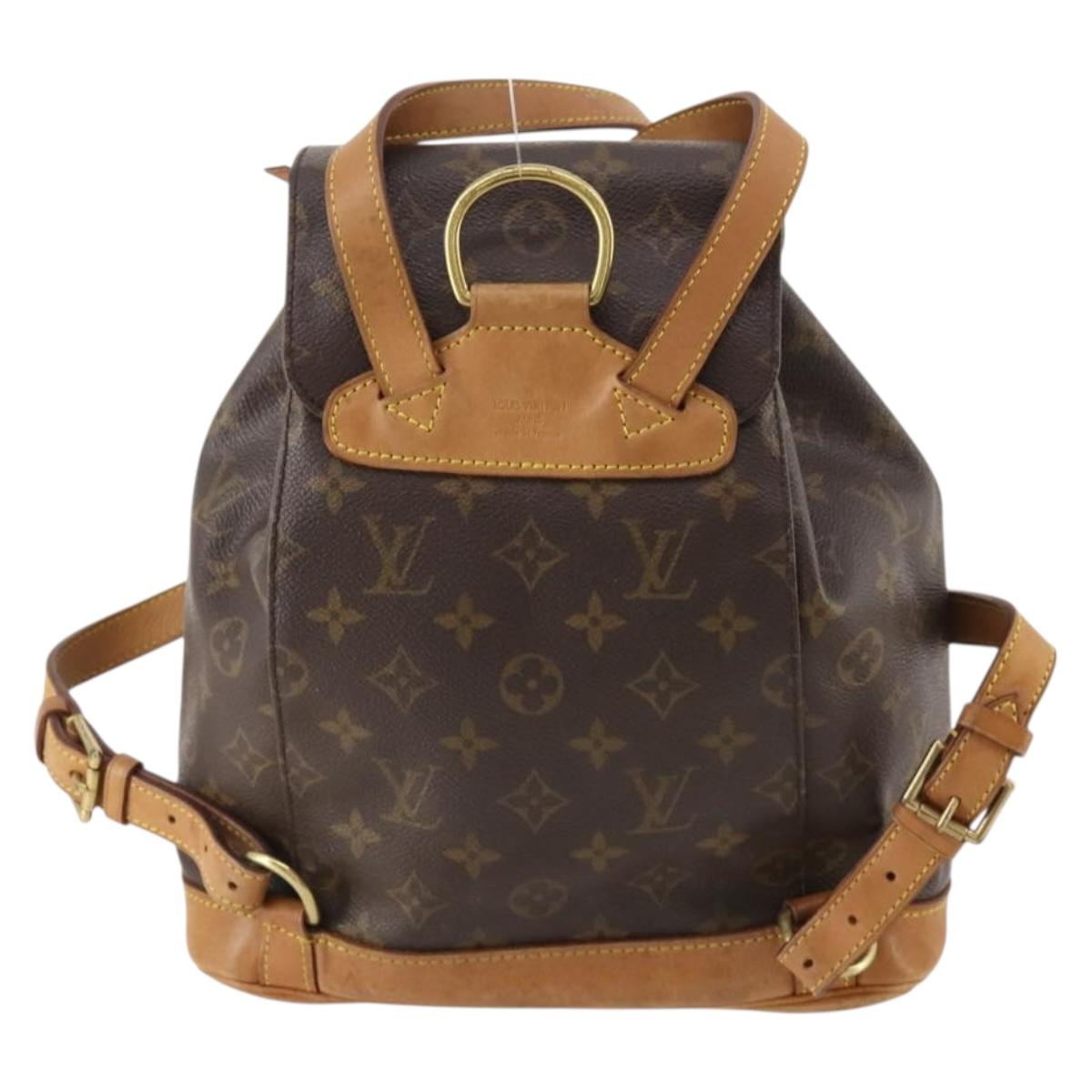 LOUIS VUITTON Monogram Montsouris MM Backpack M51136 LV Auth 171700