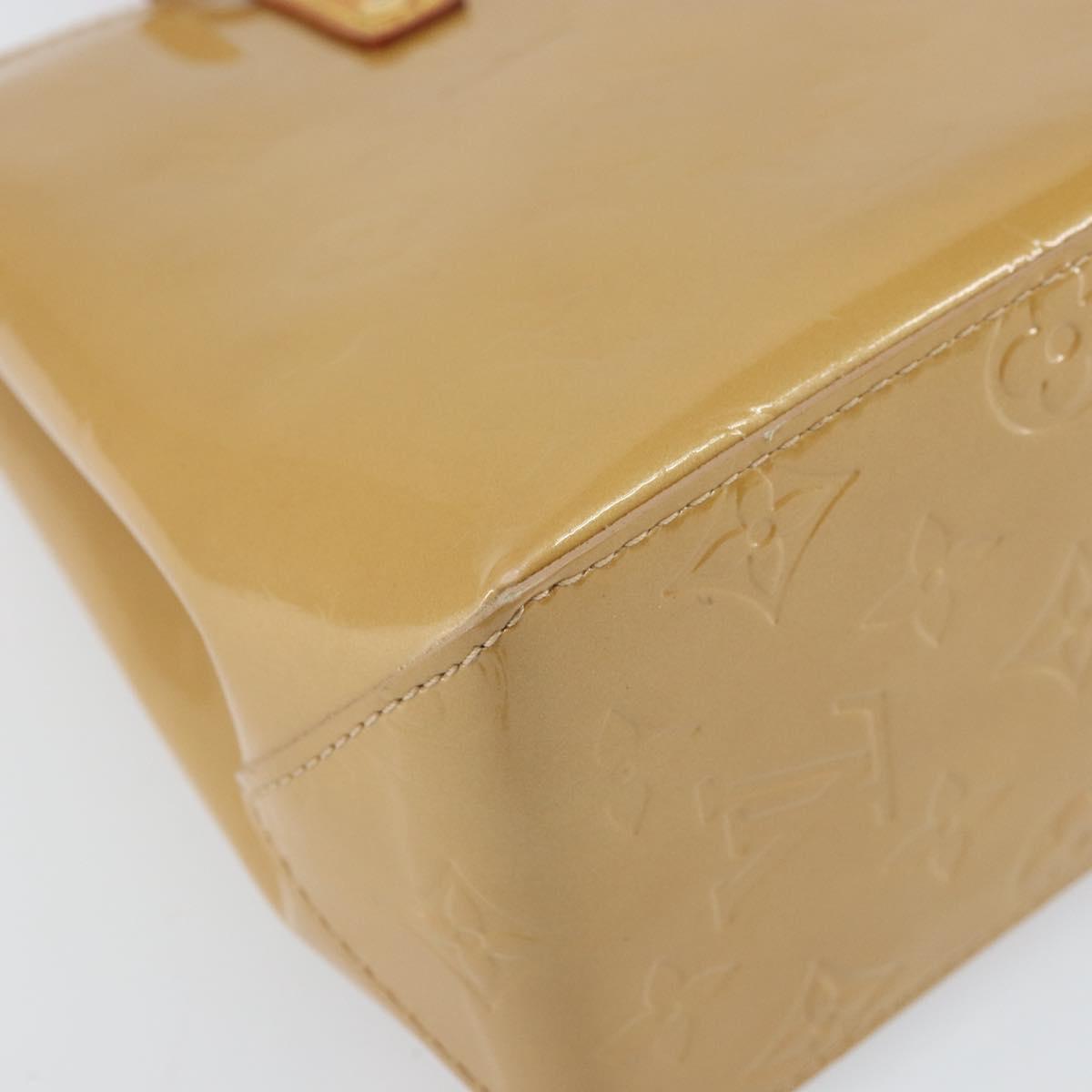 LOUIS VUITTON Monogram Vernis Reade PM Hand Bag Noisette M91334 LV Auth 171717