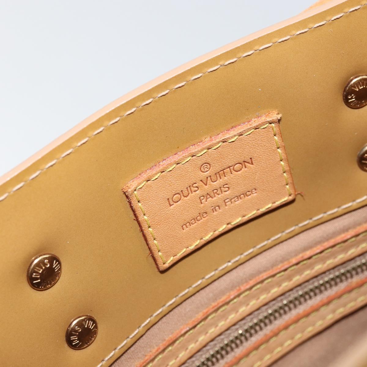 LOUIS VUITTON Monogram Vernis Reade PM Hand Bag Noisette M91334 LV Auth 171717