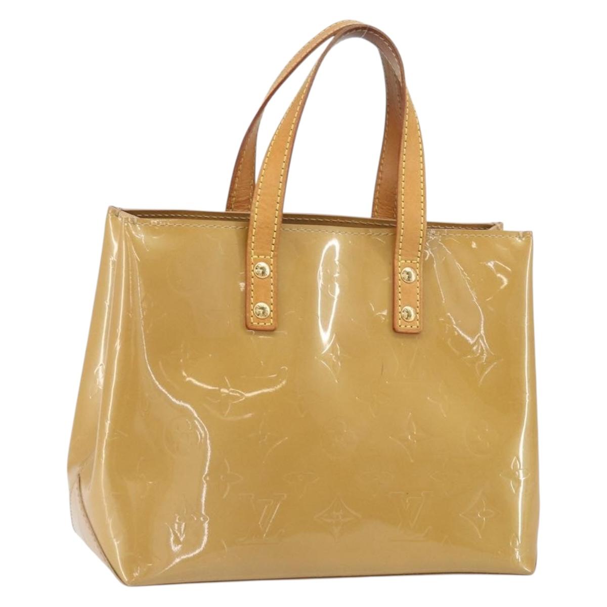 LOUIS VUITTON Monogram Vernis Reade PM Hand Bag Noisette M91334 LV Auth 171717