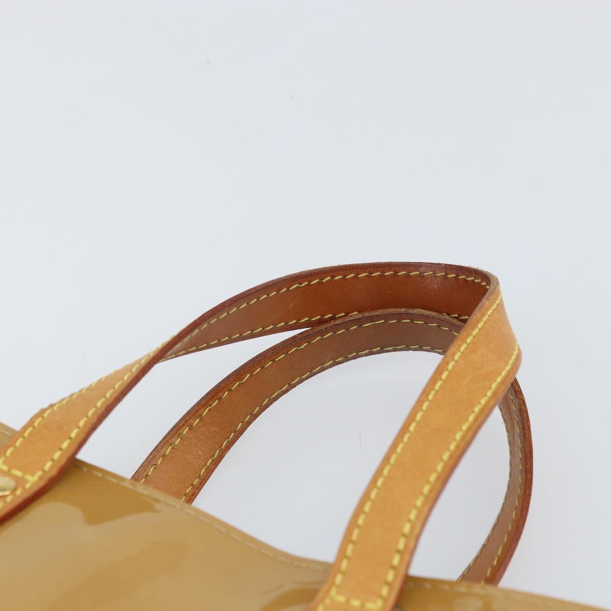 LOUIS VUITTON Monogram Vernis Reade PM Hand Bag Noisette M91334 LV Auth 171717