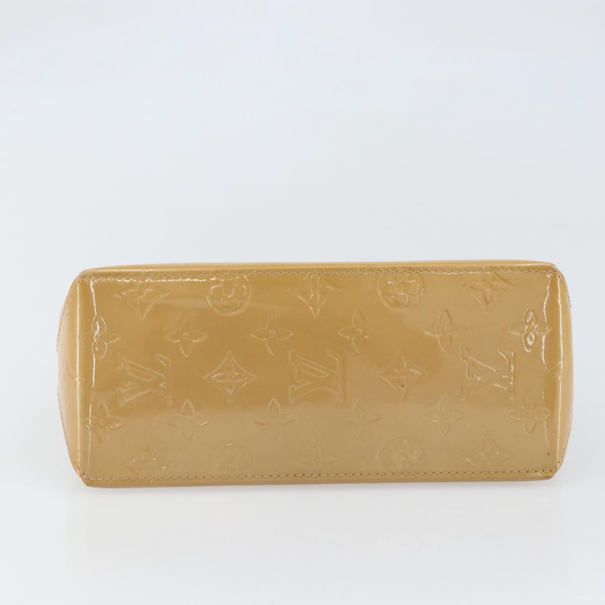 LOUIS VUITTON Monogram Vernis Reade PM Hand Bag Noisette M91334 LV Auth 171717