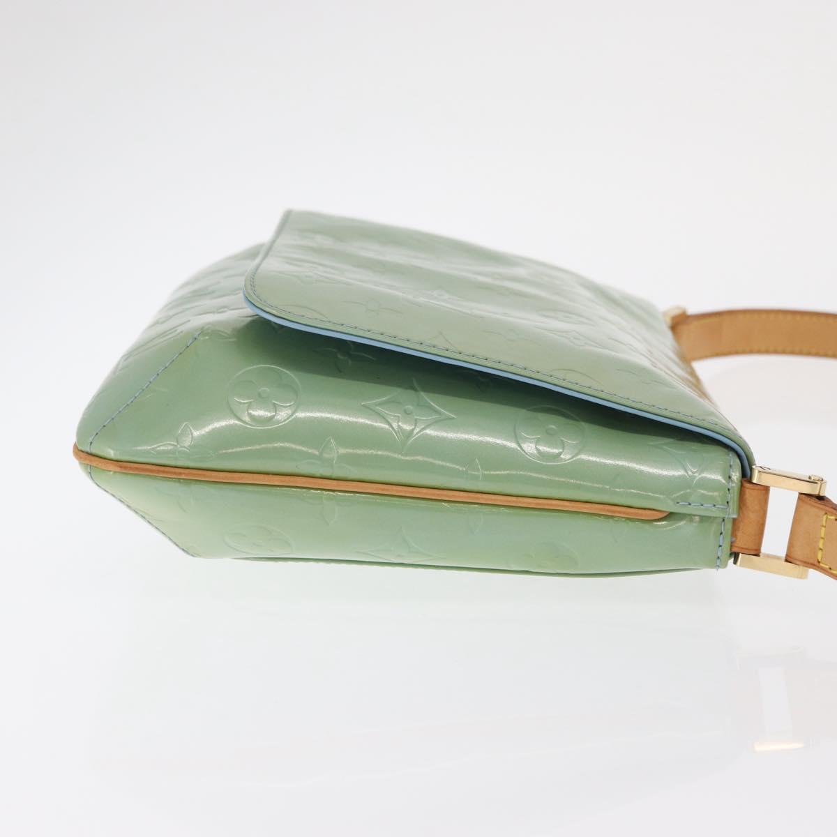 LOUIS VUITTON Monogram Vernis Thompson Street Bag Baby Blue M91009 Auth 171720