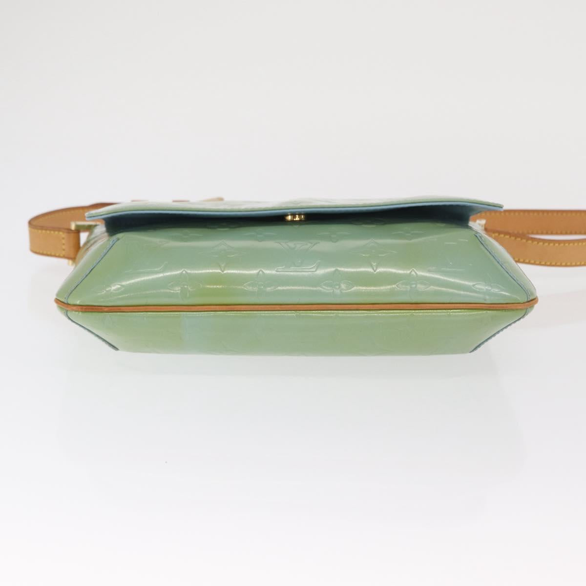 LOUIS VUITTON Monogram Vernis Thompson Street Bag Baby Blue M91009 Auth 171720