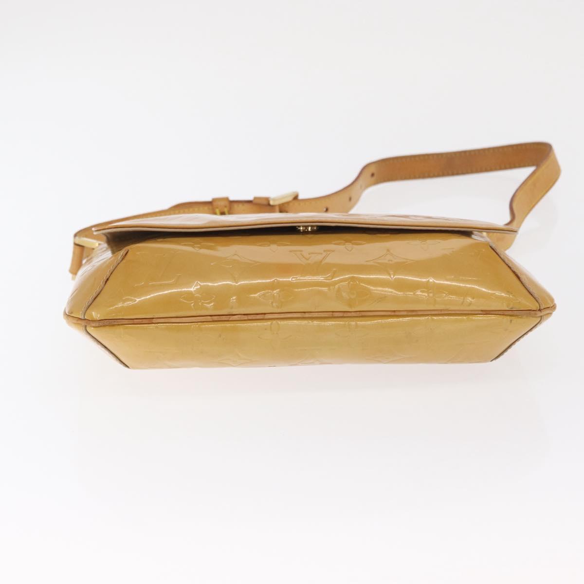 LOUIS VUITTON Monogram Vernis Thompson Street Bag Jaune M91123 LV Auth 171721