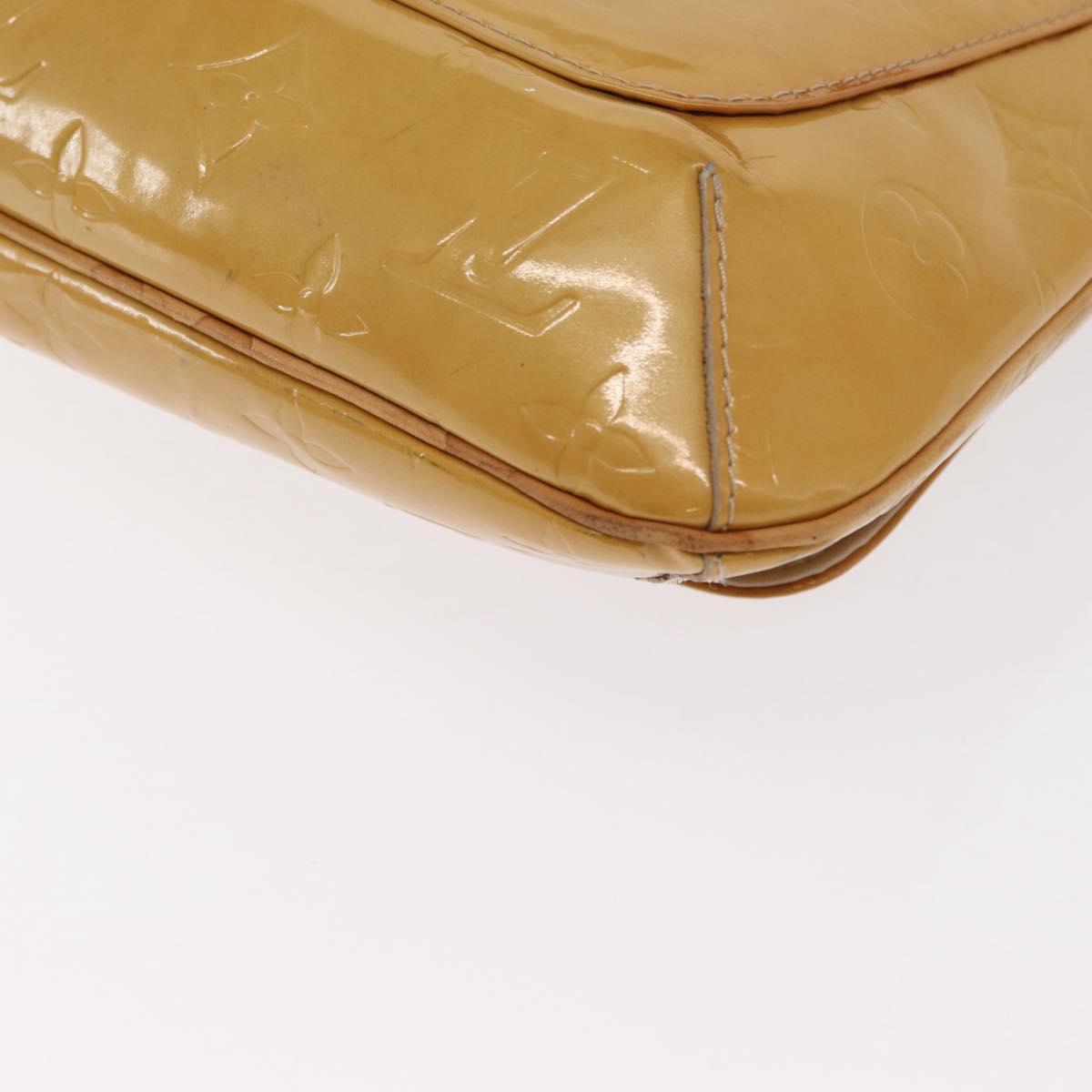 LOUIS VUITTON Monogram Vernis Thompson Street Bag Jaune M91123 LV Auth 171721
